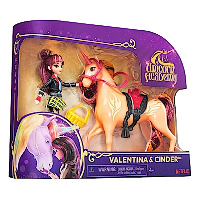 UCA Small Doll & Unicorn Valentina & Cin