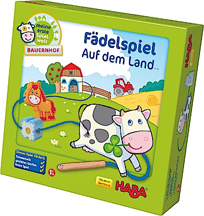 Fädelspiel Auf dem Land (Kinderspiel)