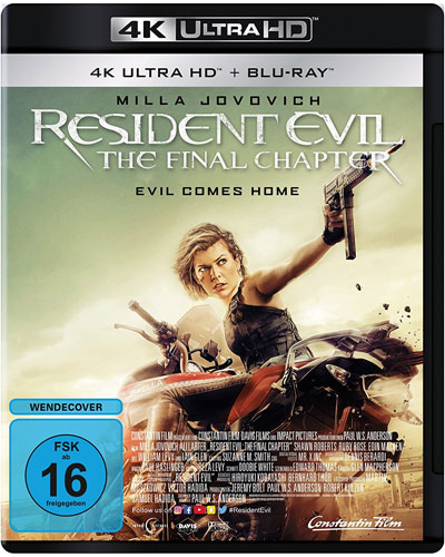Resident Evil: 6 (UHD+BR) The Final Chap Min: 107/DD5.1/WS  2Disc, 4K Ultra