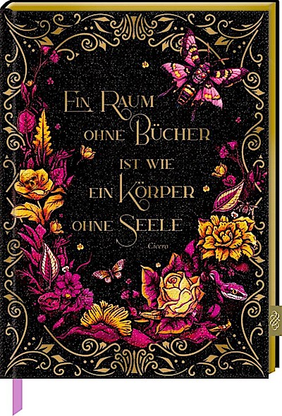 Notizbuch mit glitzerndem Stoffeinband (Passion for Pages)