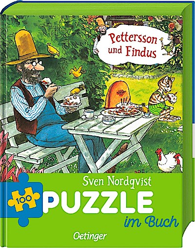 Pettersson und Findus. Puzzle im Buch. 100 Teile