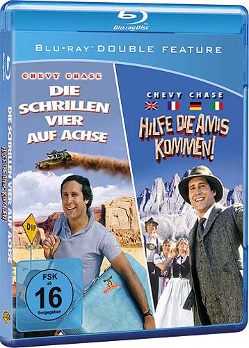 Die schrillen Vier auf Achse / Hilfe, die Amis kommen, 2 Blu-rays