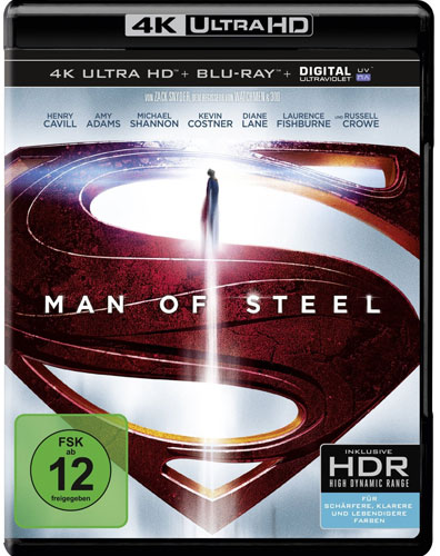 Man of Steel (UHD) Min: 143/DD5.1/WS    4K Ultra HD