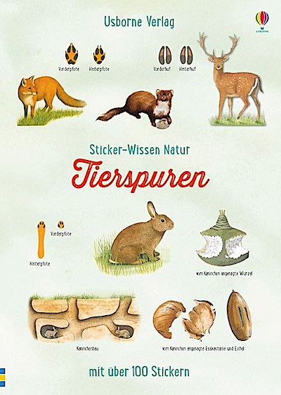 Sticker-Wissen Natur: Tierspuren