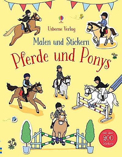Malen und Stickern: Pferde und Ponys