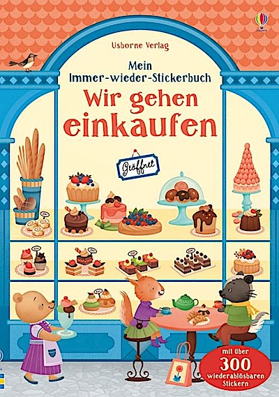 Mein Immer-wieder-Stickerbuch: Wir gehen einkaufen