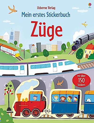 Mein erstes Stickerbuch: Züge