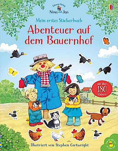 Nina und Jan - Mein erstes Stickerbuch: Abenteuer auf dem Bauernhof