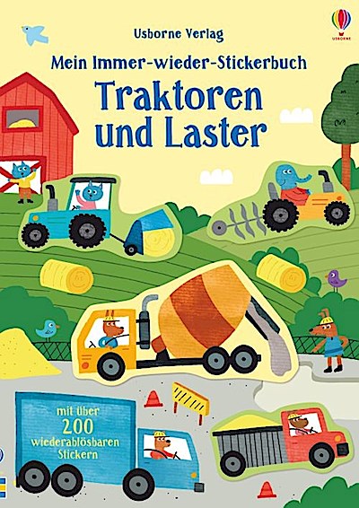 Mein Immer-wieder-Stickerbuch: Traktoren und Laster