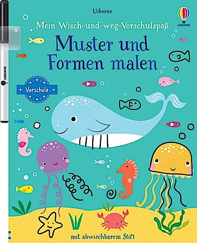 Mein Wisch-und-weg-Vorschulspaß:  Muster und Formen malen