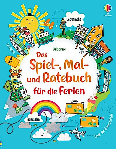 Das Spiel-, Mal- und Ratebuch für die Ferien