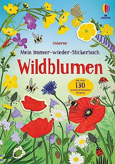 Mein Immer-wieder-Stickerbuch: Wildblumen