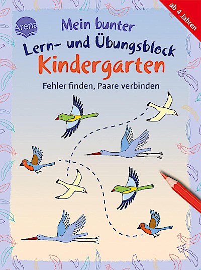 Mein bunter Lern- und Übungsblock Kindergarten. Fehler finden, Paare verbinden