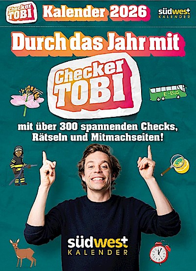Checker Tobi 2026: Tagesabreißkalender mit über 300 spannenden Checks zum Aufstellen oder Aufhängen