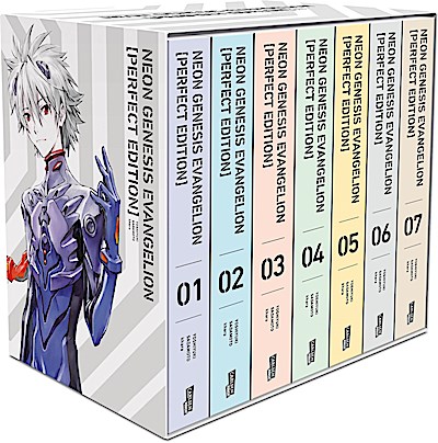 Neon Genesis Evangelion - Perfect Edition, Bände 1-7 im Sammelschuber mit Extras