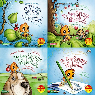 Maxi-Pixi-4er-Set 76: Die kleine Spinne Widerlich (4x1 Exemplar)