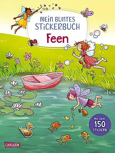 Mein buntes Stickerbuch: Feen