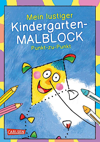 Mein lustiger Kindergarten-Malblock Punkt-zu-Punkt