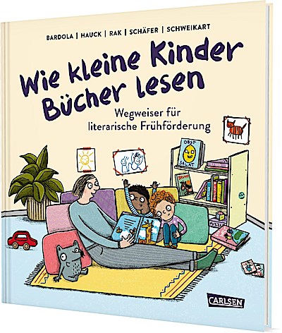 Wie kleine Kinder Bücher lesen
