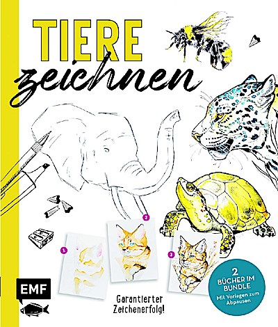 Tiere zeichnen - Das XXL-Starter-Set: Zwei Bücher im Bundle