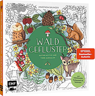 Waldgeflüster - Natur-Motive und Tiere ausmalen