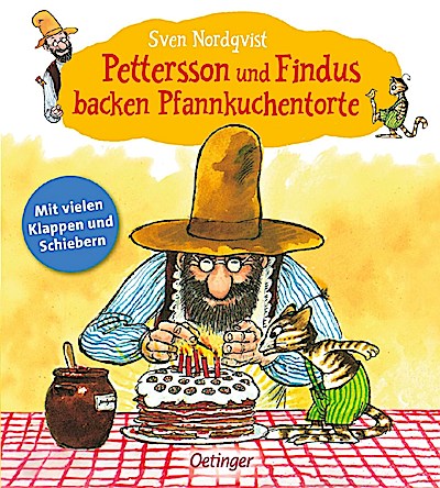Pettersson und Findus backen Pfannkuchentorte