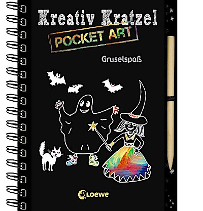 Kreativ-Kratzel Pocket Art: Gruselspaß