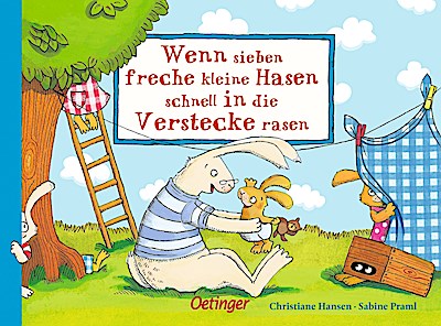 Wenn sieben freche kleine Hasen schnell in die Verstecke rasen