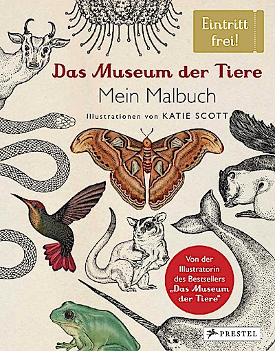 Das Museum der Tiere. Mein Malbuch