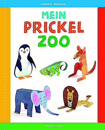 Tiere prickeln in 3D. Zum Basteln, Falten und Spielen.