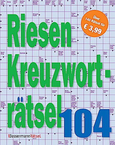 Riesen-Kreuzworträtsel 104