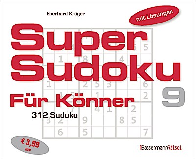 Supersudoku für Könner 9 (5 Exemplare à 3,99 EUR)